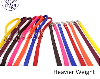 1/2" Wide BioThane® Skinny Leash Made With Beta Heavy BioThane®