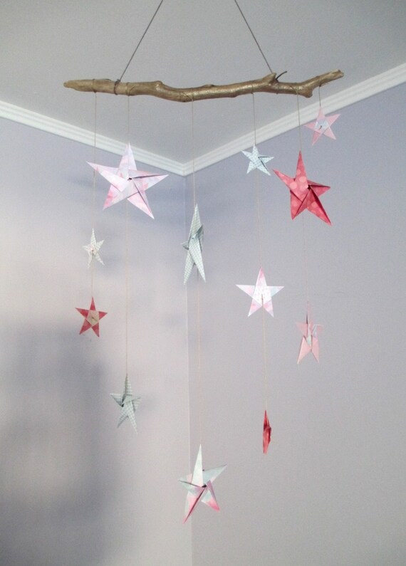 Mobile Pastels Origami Paper Stars