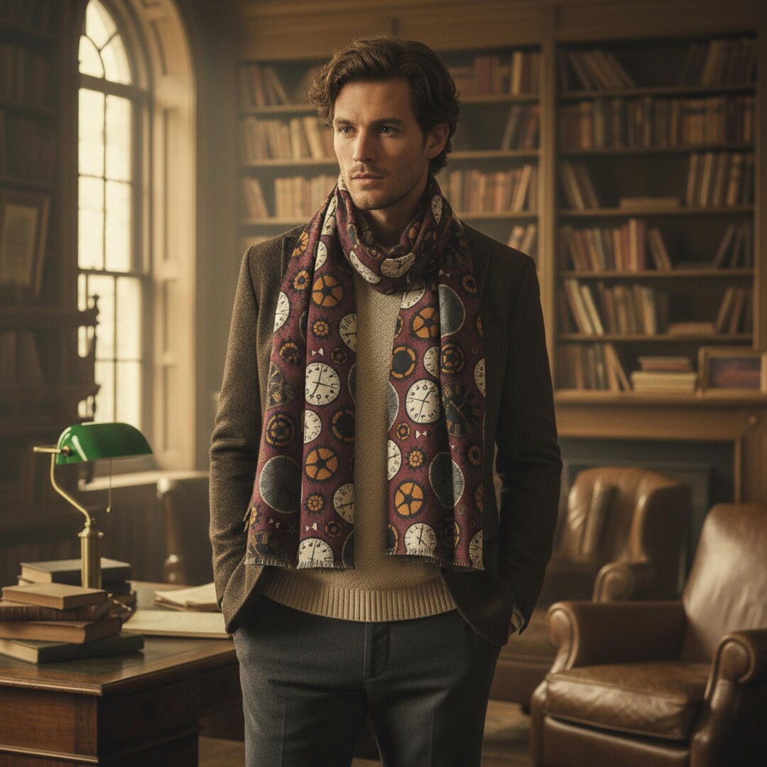 Soft Warm Thick Pure Merino Wool Hand Embroidered Clocks Blanket Wrap ...