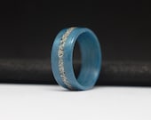Cornish beach sand wood ring. Handcrafted Wood Ring. Womens ring or mens ring. Artisan jewellery perfect for any special occasion