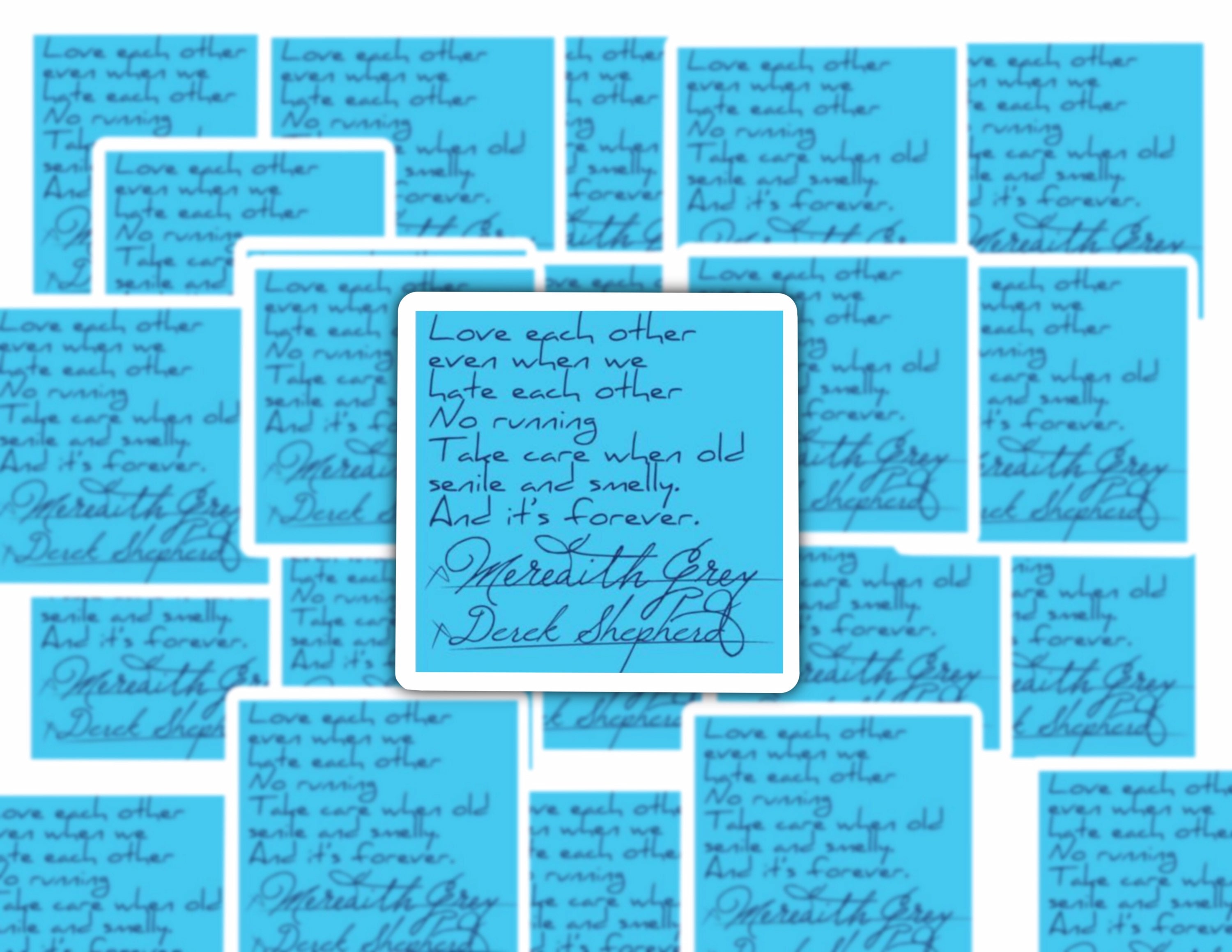 Post it sticker greys anatomy Etsy