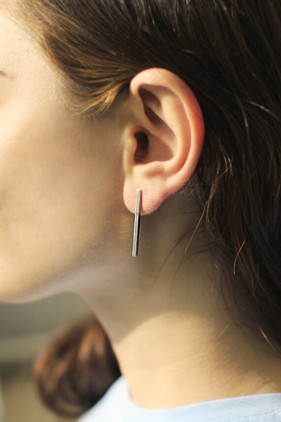stick stud earrings