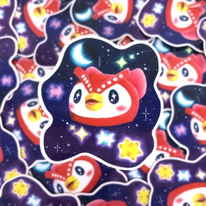 Celeste-sticker, geïllustreerde vinylsticker, kawaii-videogamekunst, schattige waterdichte sticker