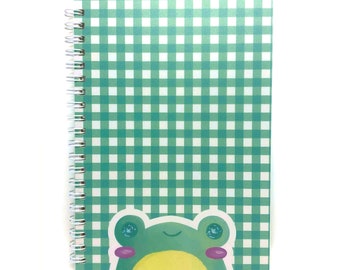 Froggy Reusable Sticker Book, 5x7 inches, sticker collecting album, sticker release paper, sticker storage book, 50 pgs, cute design