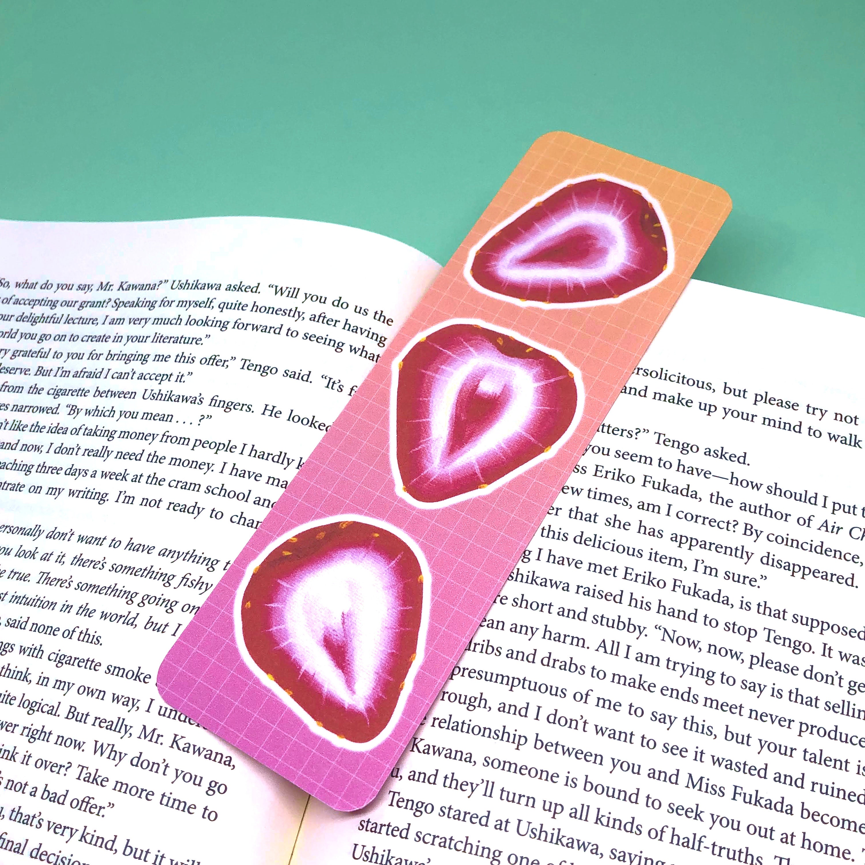 Strawberry Bookmark With Tassel