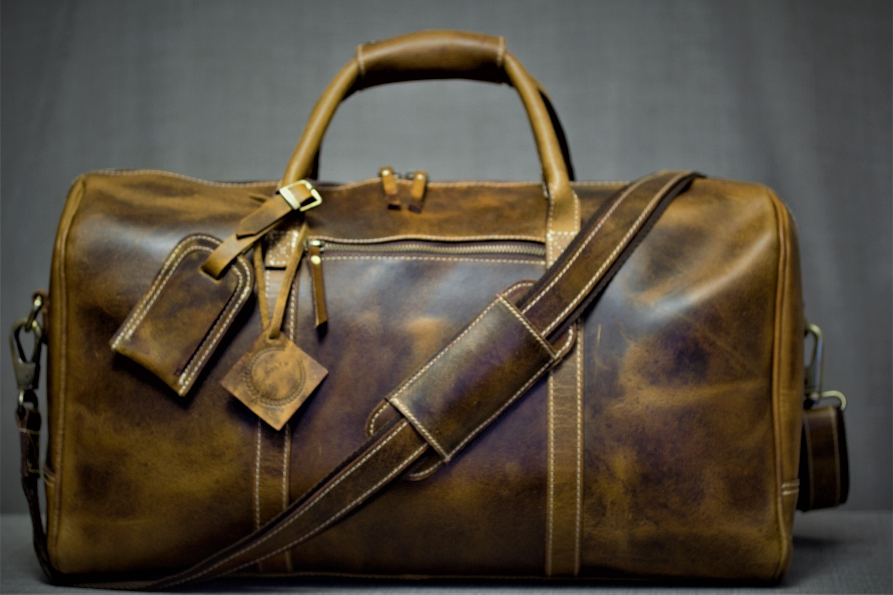personalised weekend bag mens