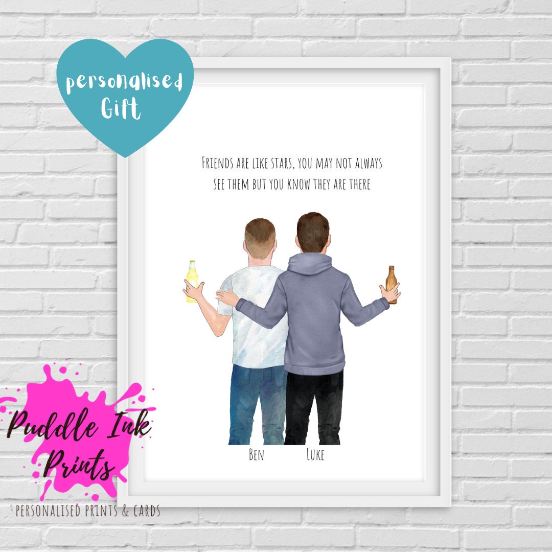 Gift for male best friends Gift For Him Gay Couple Etsy