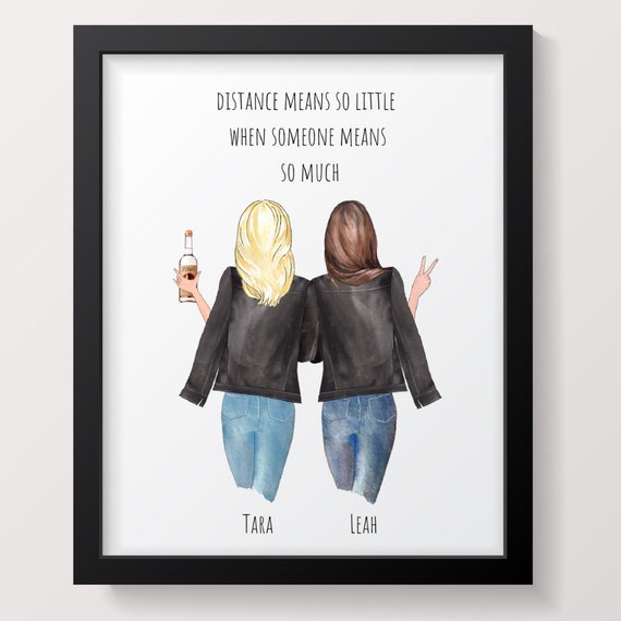Long Distance Friend Gift Custom Friend Gift Friendship Etsy