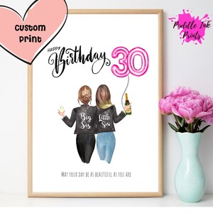 Cadeau Danniversaire De Sœur Unique Cadeau Personnalise Etsy France
