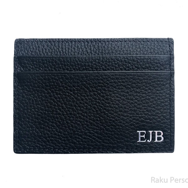 Embossed Leather Card Holder - Etsy