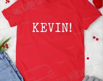 Home Alone Christmas Shirt Movie Sayings Kevin Eating Junk and Watching Rubbish