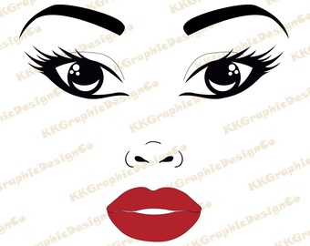 Download Woman Face Svg Etsy