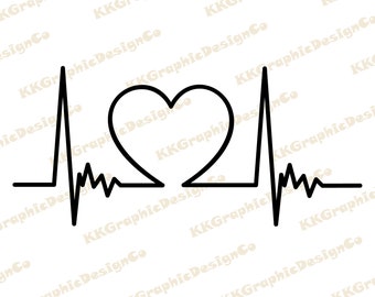 Download Heartbeat Svg Etsy