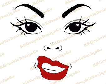 Download Female Face Svg Etsy