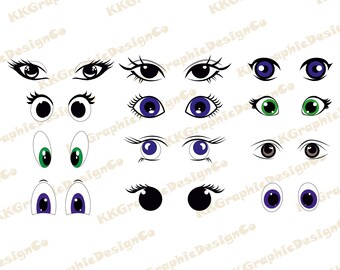 Download Cartoon Eyes Svg Etsy