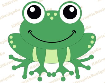 Cute Frog Svg Etsy