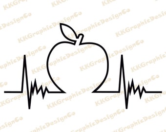 Download Teacher Heartbeat Etsy