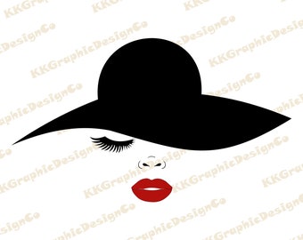 Download Woman With Hat Svg Etsy
