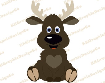 Baby Moose Clipart Etsy Baby Moose Clipart Etsy