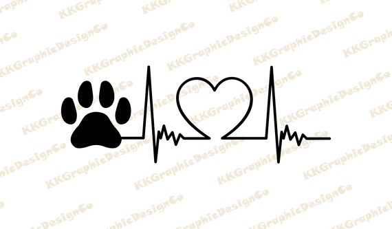 Download Paw Print Svg Dog Heartbeat Svg Chihuahua Svg Dachshund Svg Etsy
