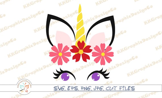 Flower Unicorn Svg Eye Lash Svg Unicorn T Shirt Svg Unicorn Etsy