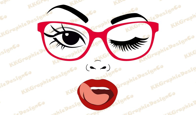 Download Girl In Glasses Svg Winking Svg Woman Face Svg Girl Face Cut File Face Of Women Woman Face Cut File Woman Face Cricut Women Face Png Clip Art Art Collectibles Senerval Eu