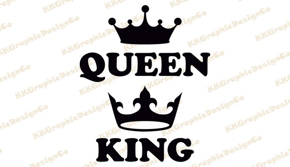 Download King Queen Svg Her King Svg King Crown Svg Queen Crown Svg Etsy