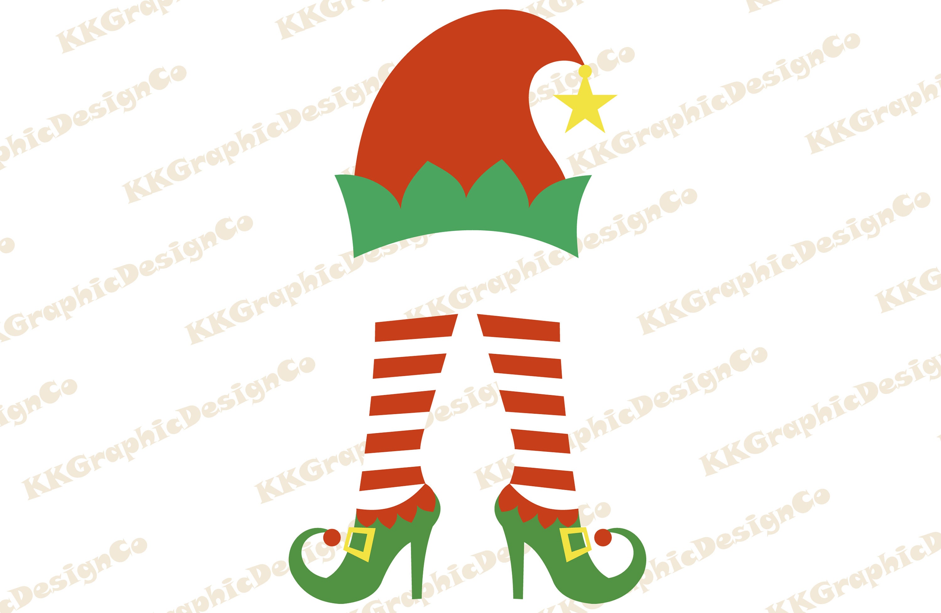 Elf feet svg Elf squad svg Elf legs svg Girl elf svg Elf hat | Etsy