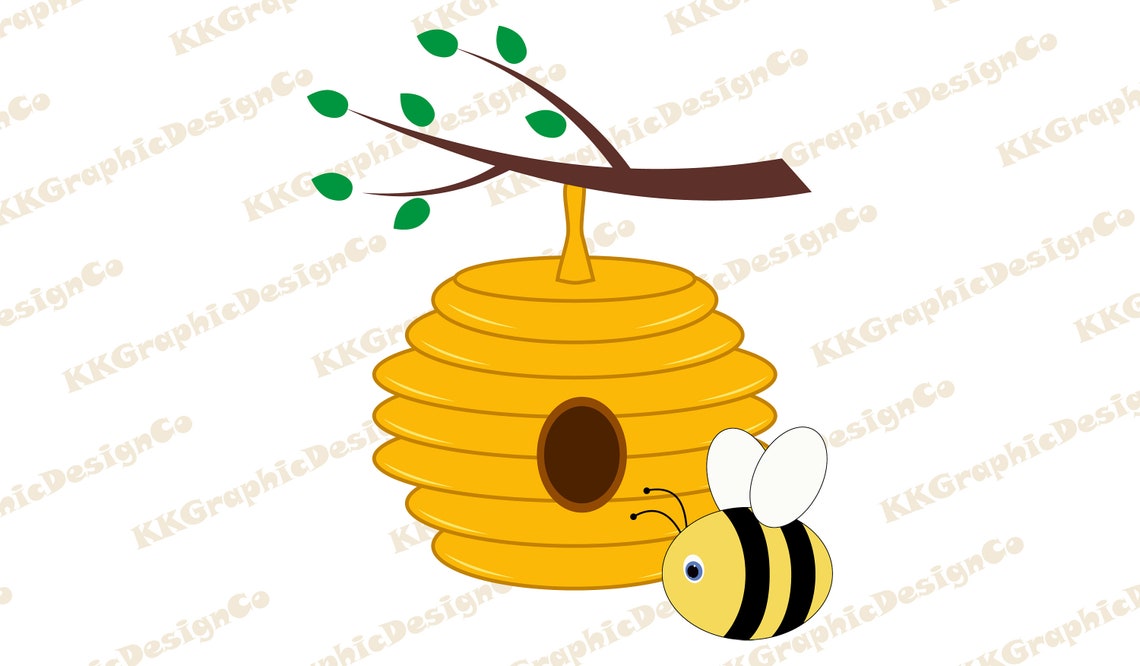 Bee hive svg Bee hive clipart Honey bee svg Bee svg Bee | Etsy
