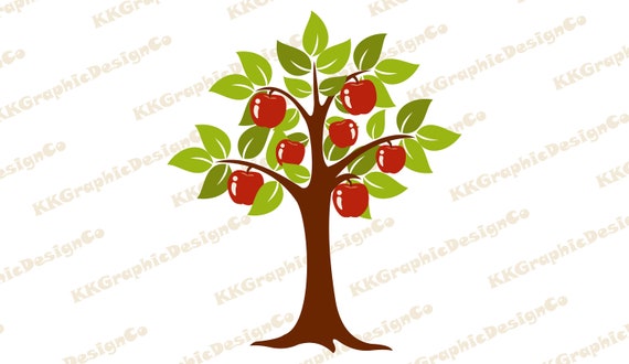 Download Apple Tree Svg Apple Svg Tree Cut File Tree For Cricut Apple Etsy