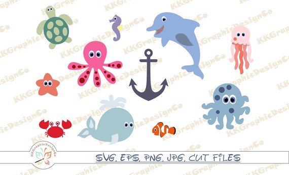 Download Free Sea Creature Svg Sea Creature Clipart Underwater Clipart Sea Etsy SVG Cut Files