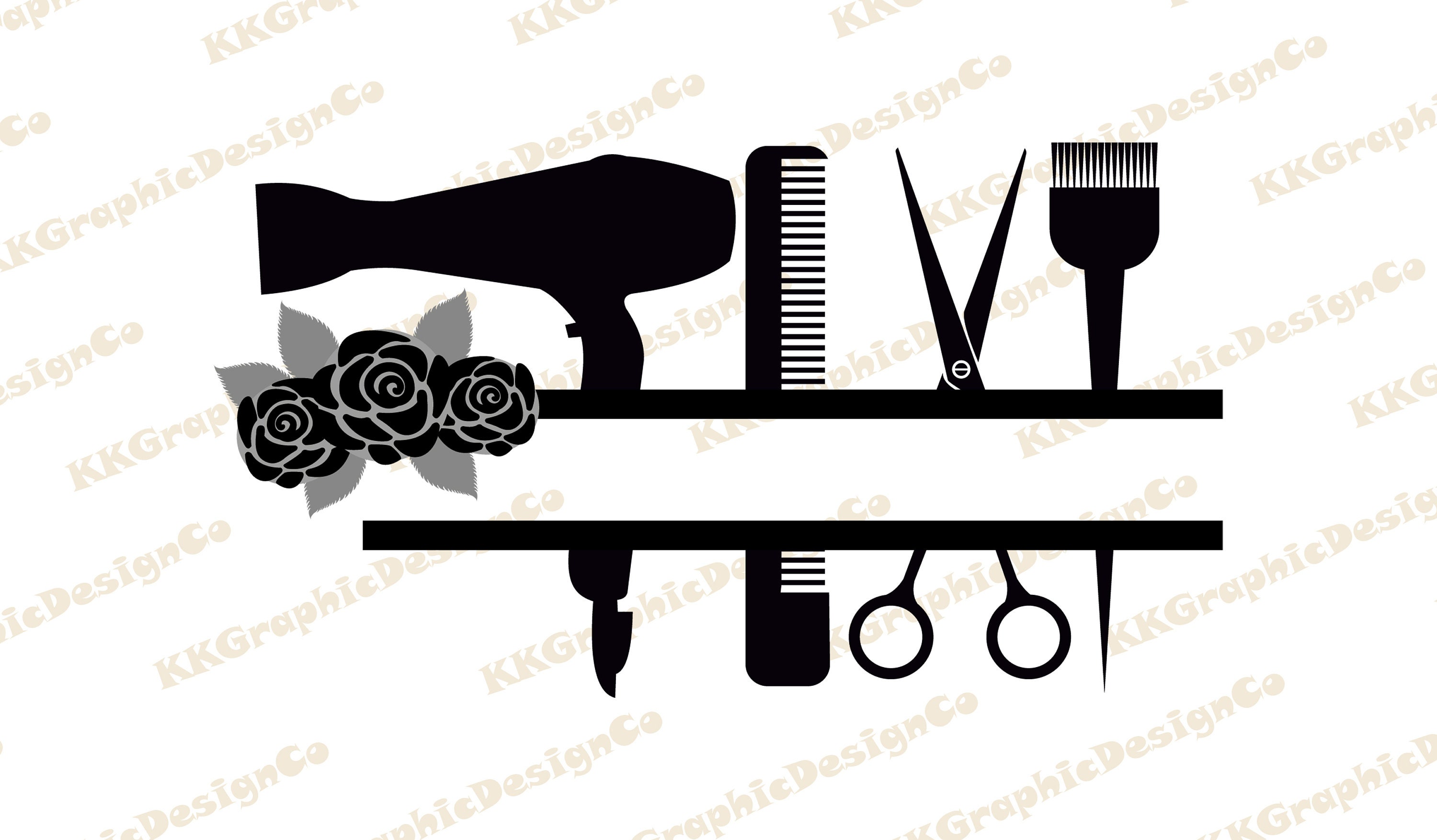 Download Hairdresser svg Split monogram svg Hair dresser svg Hair ...