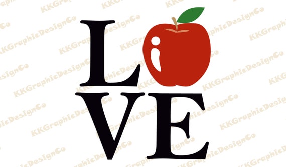 Download Love Apple Svg Teacherlife Svg Love Teacher Svg Educator Svg Etsy