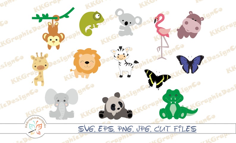 Download Animal Kingdom Svg Zoo Svg Jungle Animals Svg Gator Svg Zebra Svg Elephant Svg Koala Svg