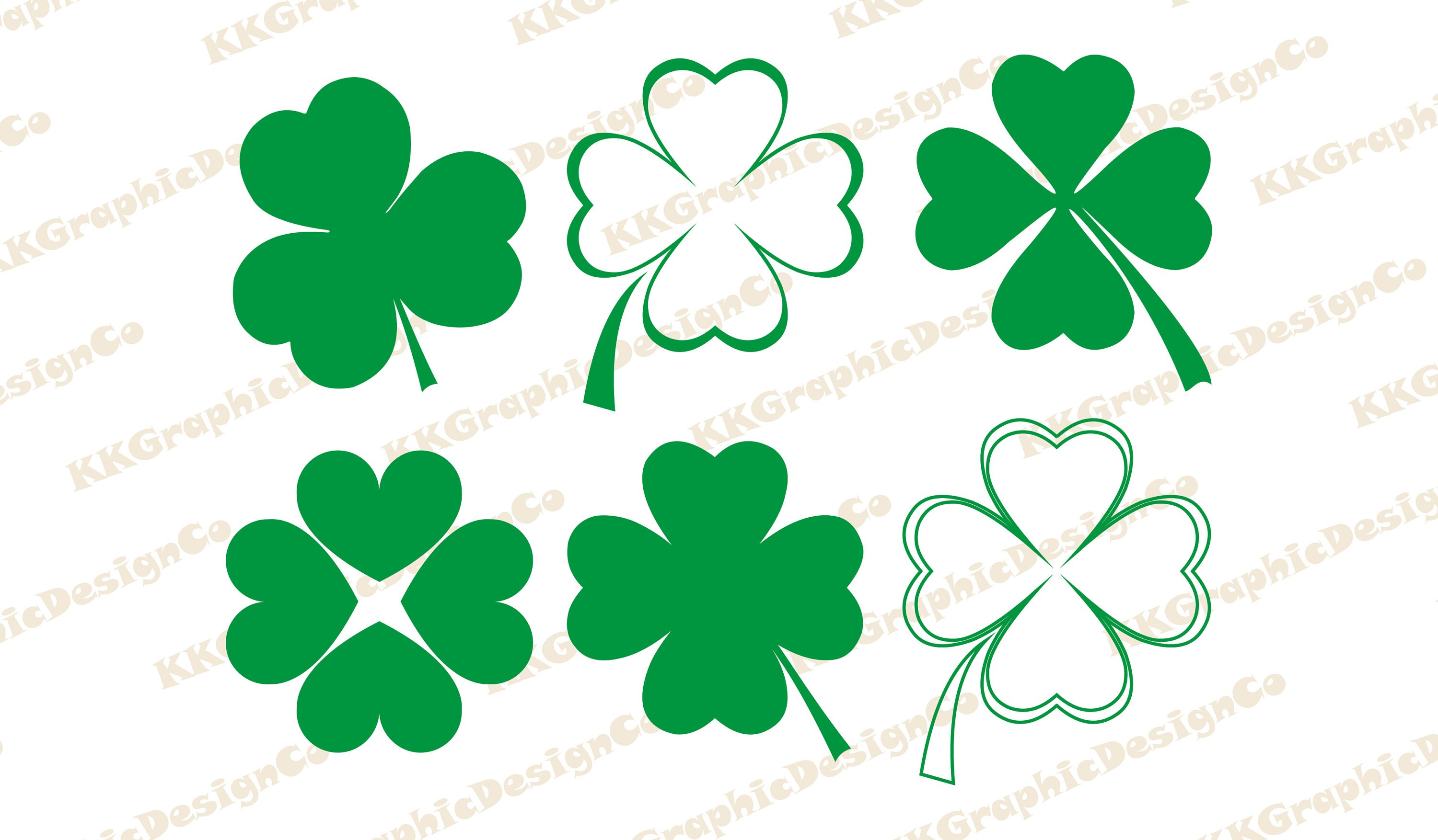 Four leaf clover svg 4 leaf clover svg St patricks day svg | Etsy