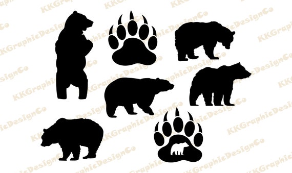 Bear Paw Svg Papa Bear Svg Bear Paws Svg Bear Claw Svg Bear Etsy