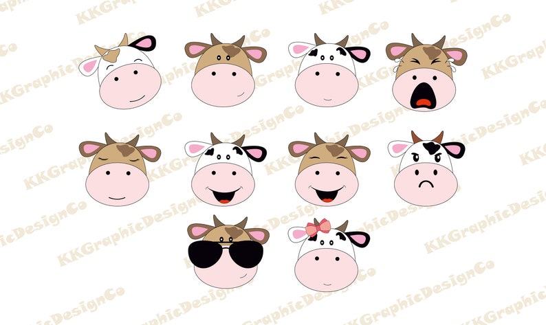 Download Cow face svg Cute cow svg Cow sublimation Cow head clipart ...