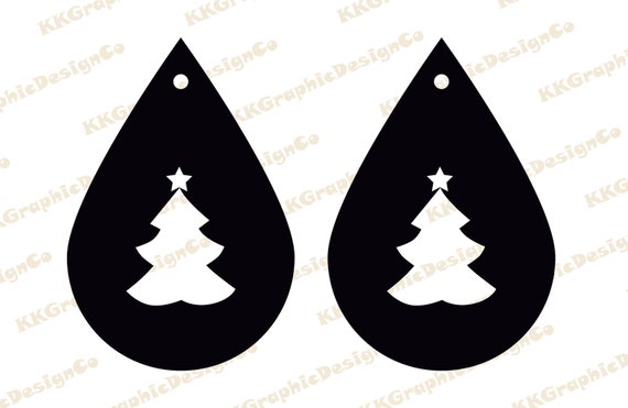 Download Christmas Tree Earrings Svg Earring Pattern Svg Xmas Tree Etsy