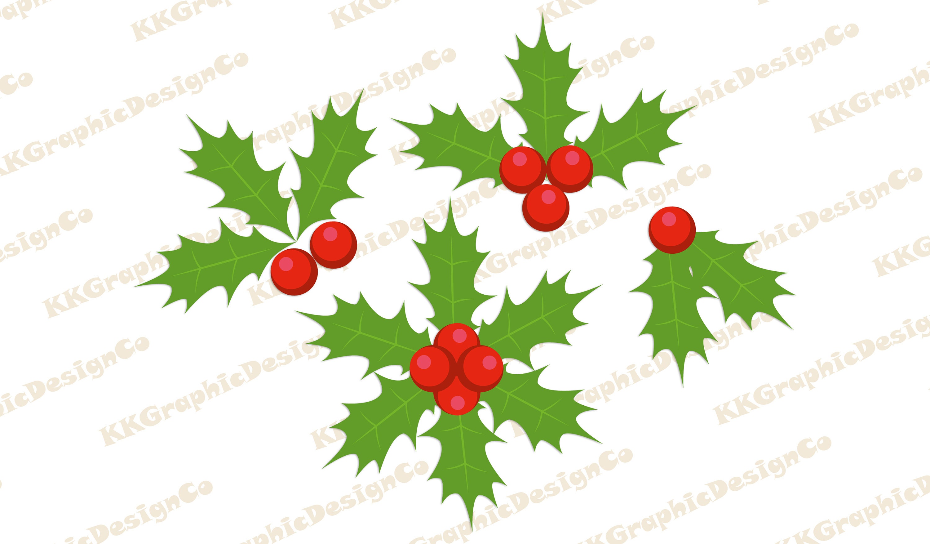 Holly svg Christmas holly svg Holly leaves svg Holly berry svg | Etsy