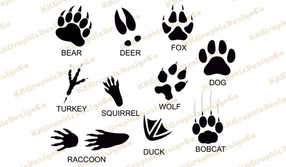 Download Animal Footprints Svg Wolf Track