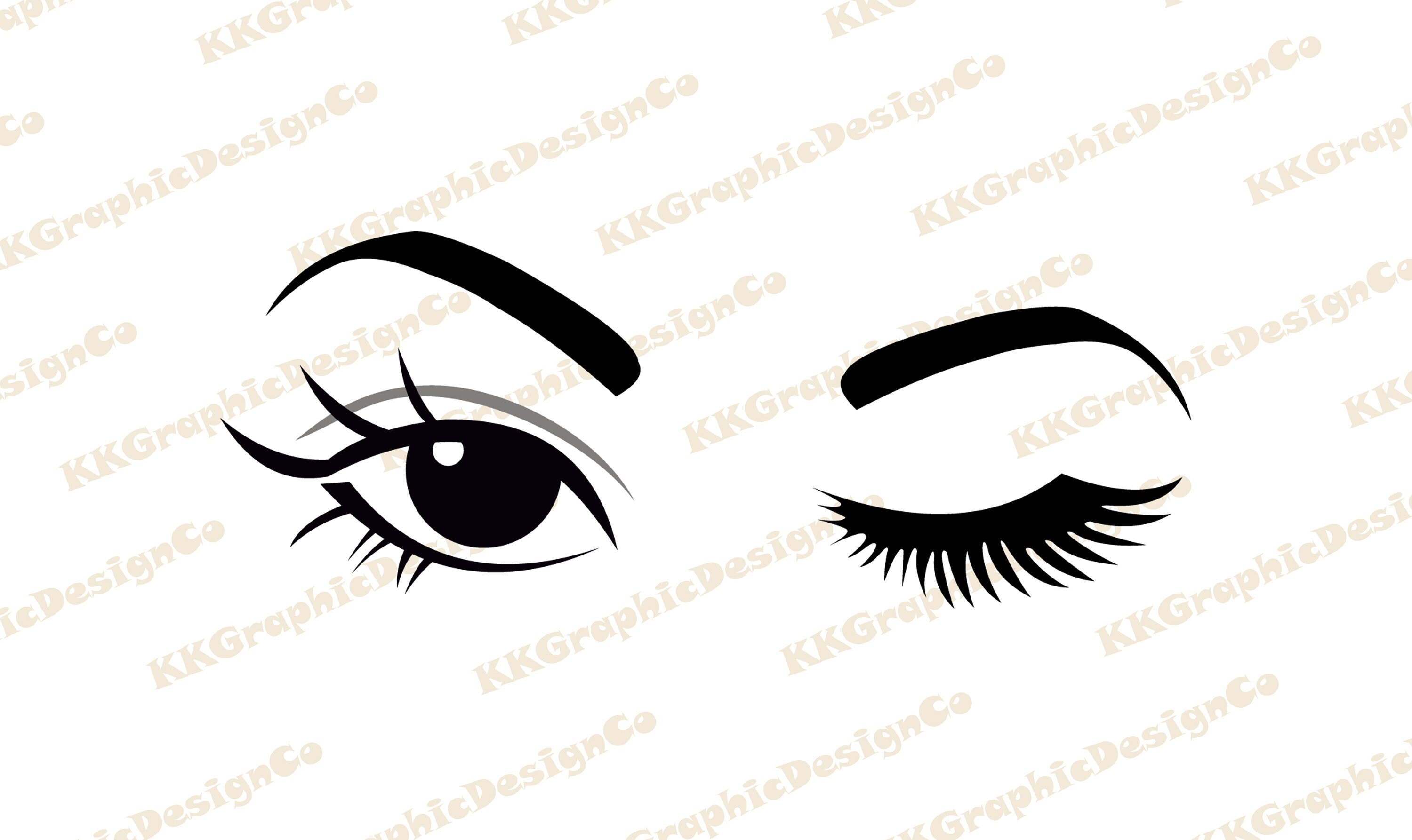 Winking Svg Eyelashes Svg Wink Svg Smiley Face Svg Eye Svg Etsy UK