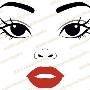 Download Woman Face Svg Sexy Woman Svg Eyes Svg Black Woman Svg Black Etsy