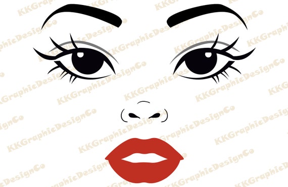 Download Clip Art Woman Face Svg Winking Svg Eye Svg Eyelashes Svg Makeup Svg Feminist Svg Lips Svg Eyes Svg Woman Head Svg Eyebrows Svg Lady Face Svg Art Collectibles