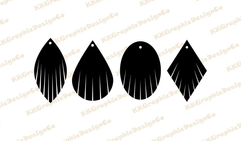 Download Fringe earring svg Leather earrings svg Fringe earrings ...