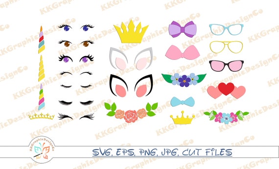 Download Free Unicorn Bundle Svg Unicorn Svg Unicorn Clipart Unicorn Face Etsy SVG Cut Files