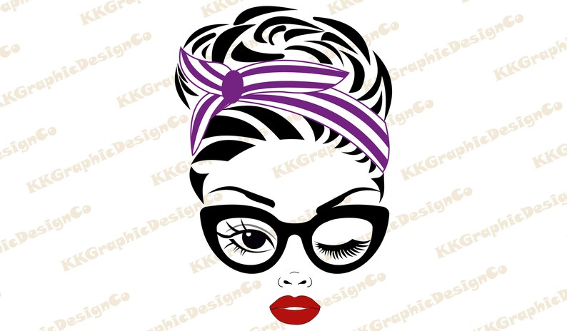 Download Girl with bandana Woman with bandana Girl bandana svg Mom with | Etsy