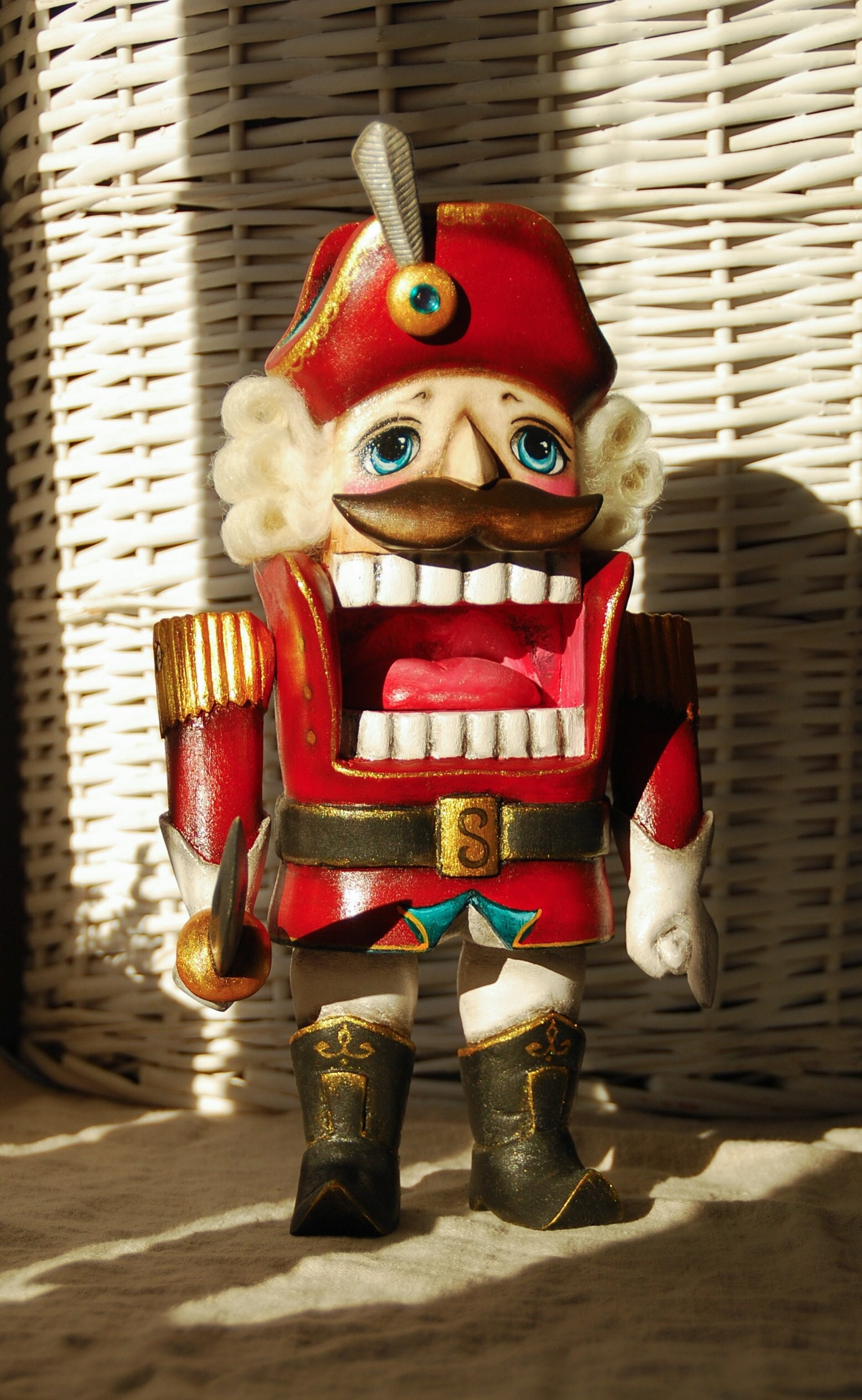 Nutcracker Doll Handmade Wooden Decoration Vintage Solider Fairy Character Christmas Home Decoration Gift for Family Interior Decor Etsy