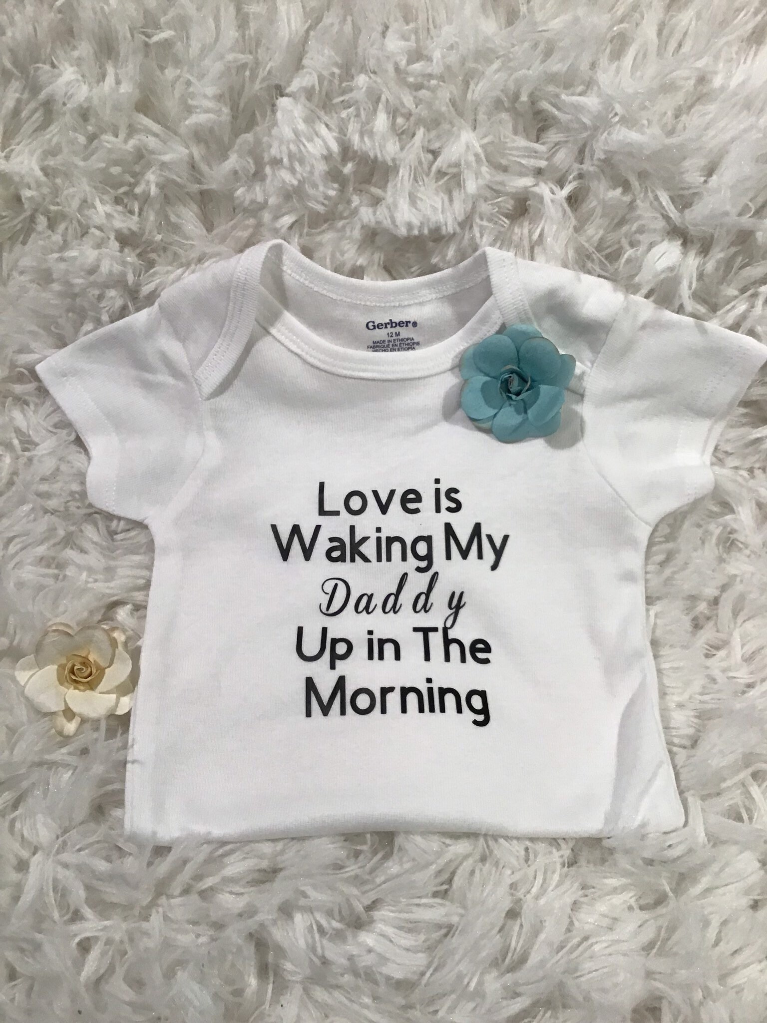 i love daddy baby clothes unisex