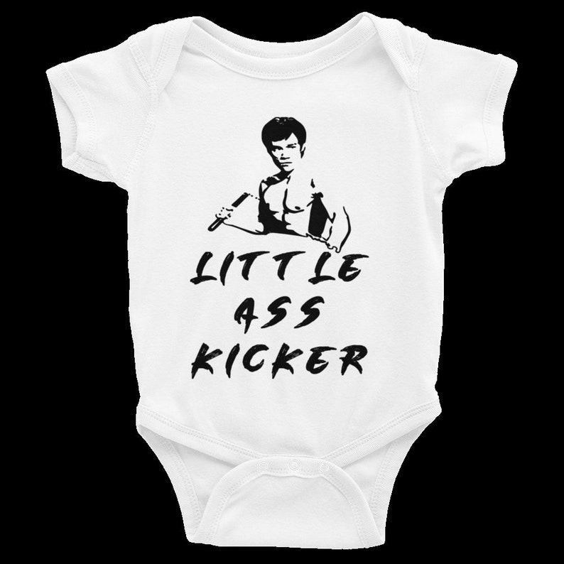 bruce lee baby onesie