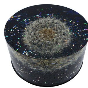 Paperweight with flower, decoration with dandelion, pw37